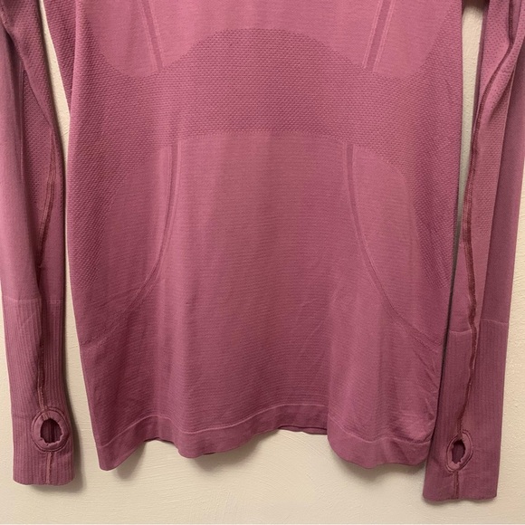 Lululemon Swiftly Tech Long Sleeve Crew Pink Purple Size 10 - Picture 4 of 13